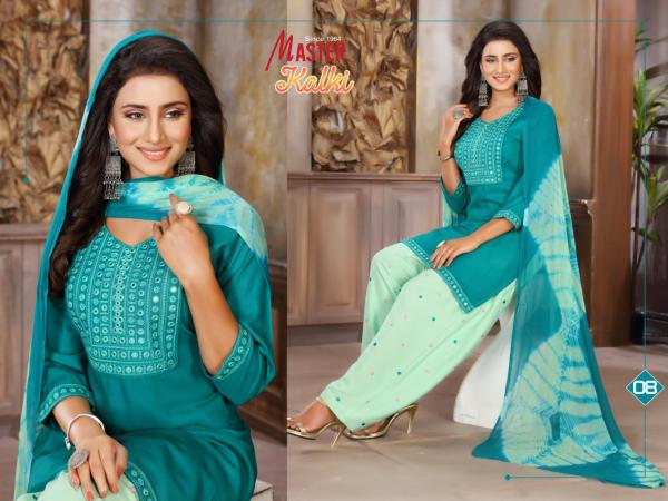 Manjeera Kalki Patiyala Rayon Work Designer Exclusive Readymade Suit